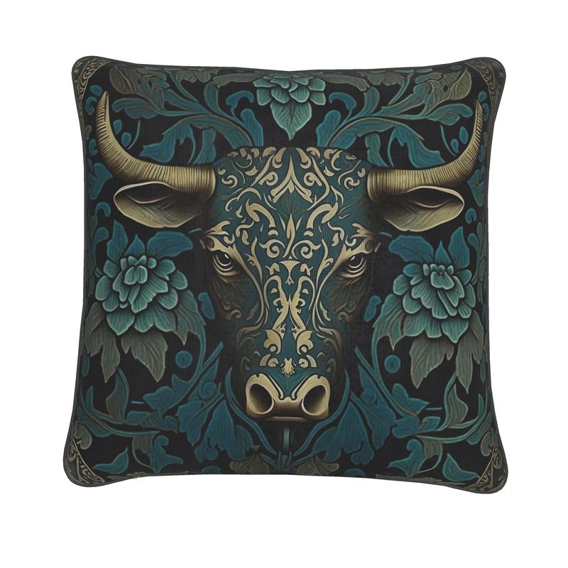 Bull Print Cushion