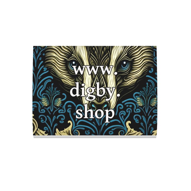 Badger Head Print Cushion
