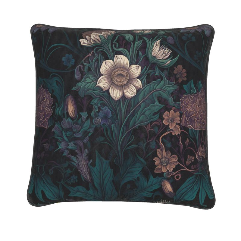 Botanical Poppy Print Cushion