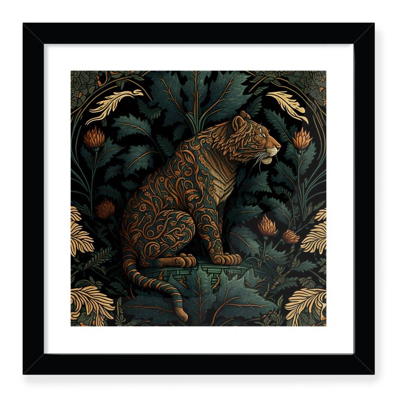Tiger Print Framed