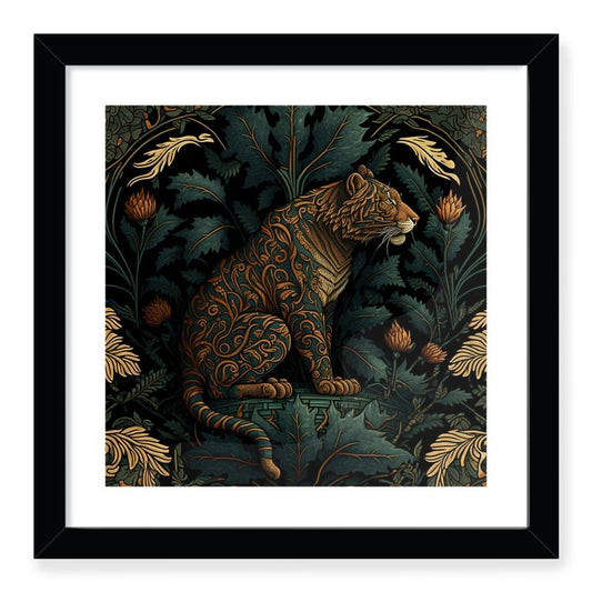 Tiger Print Framed