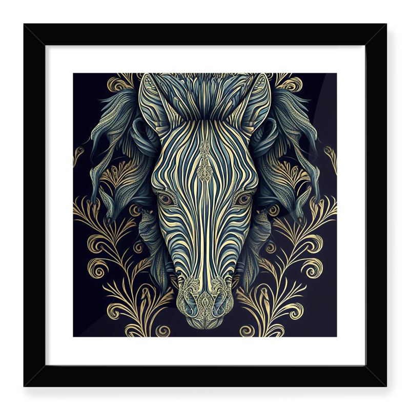 Zebra Print Framed