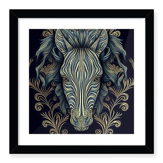 Zebra Print Framed