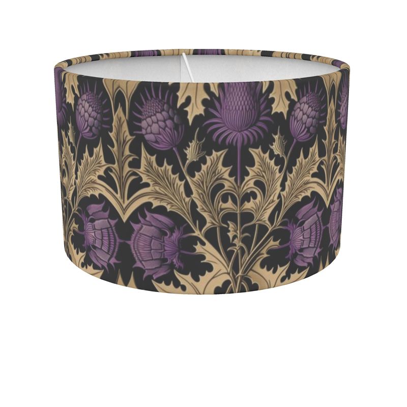 Botanical Thistle Print Shade