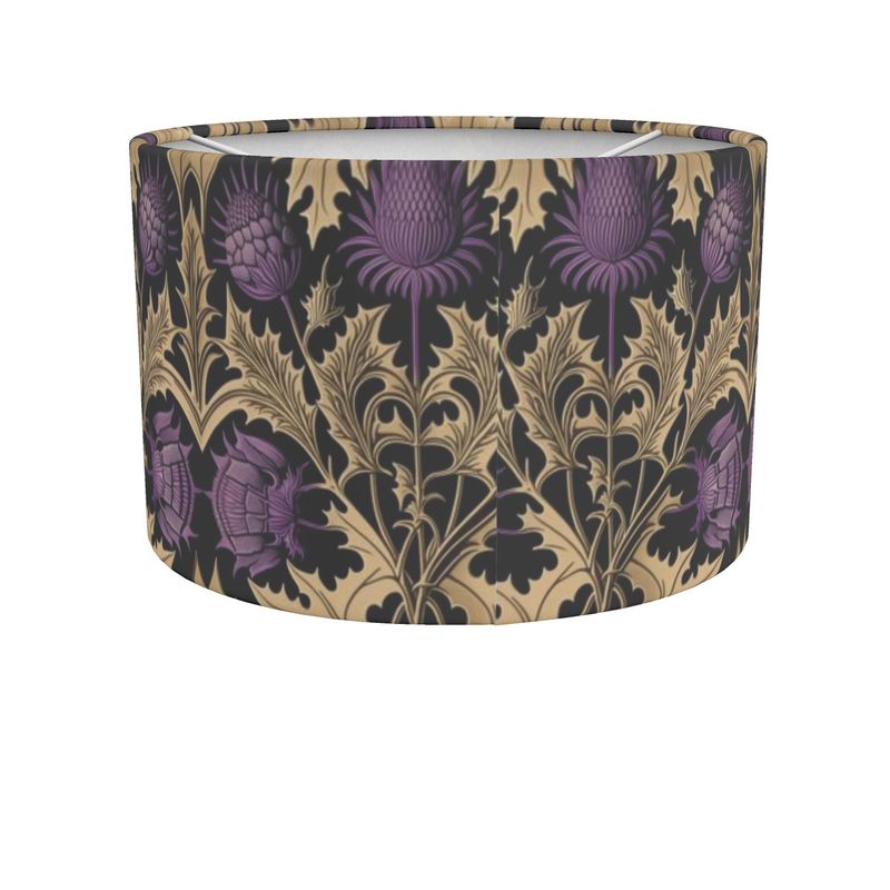 Botanical Thistle Print Shade