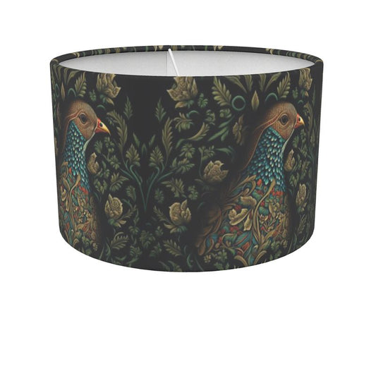 Floral Partridge Print Shade