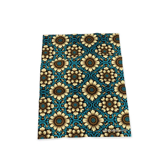 Daisy Pattern Botanical Print Tea Towel