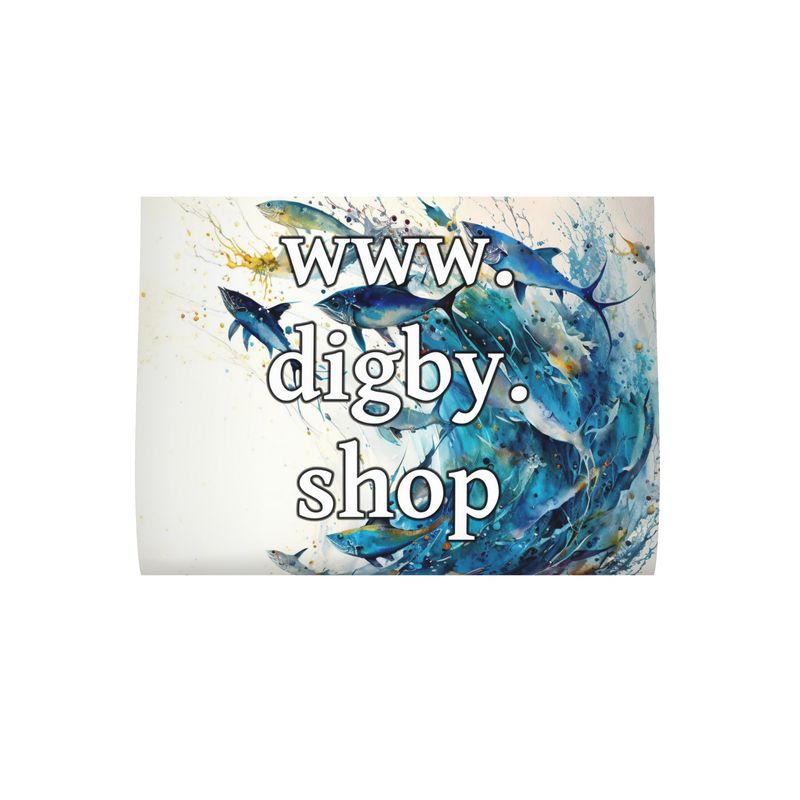 Flying Fish Print Cushion
