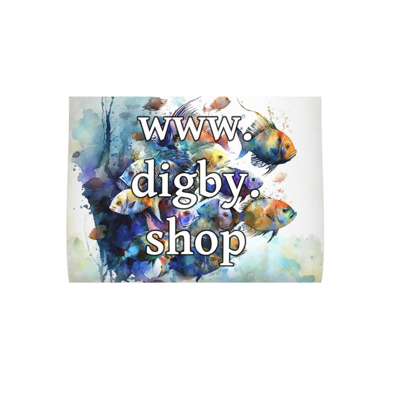 Tropical Fish Shoal Print Cushion