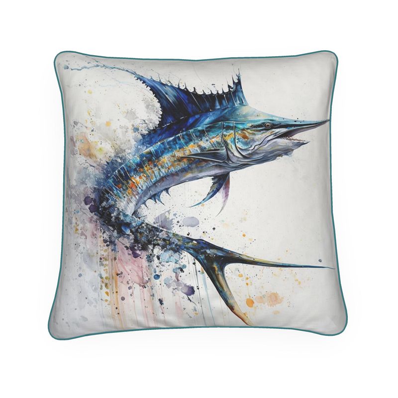 Marlin Print Cushion