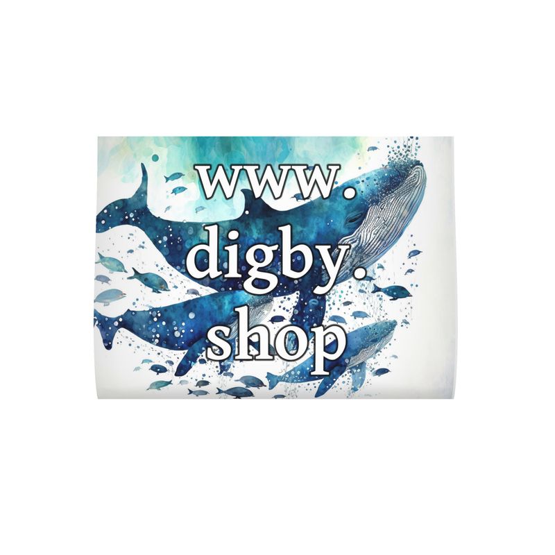 Blue Whale Print Cushion