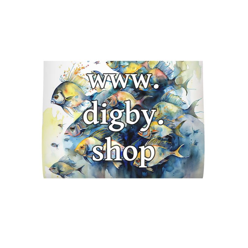 Tropical Fish Shoal Print Cushion