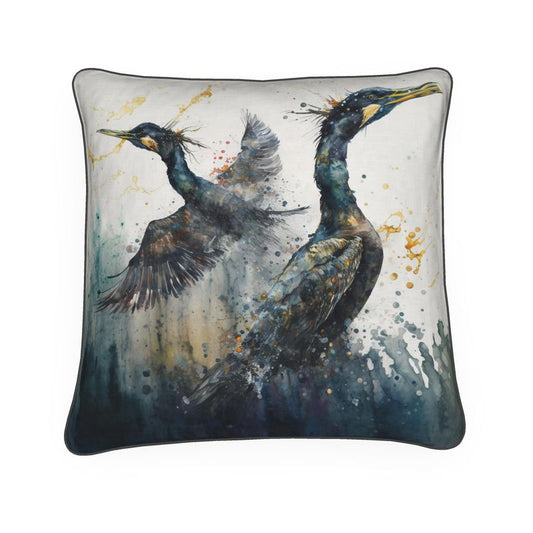 Cormorant Print Cushion