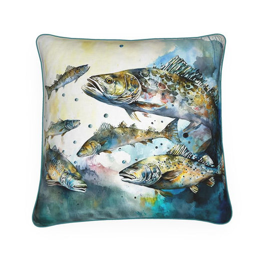 Cod Shoal Print Cushion