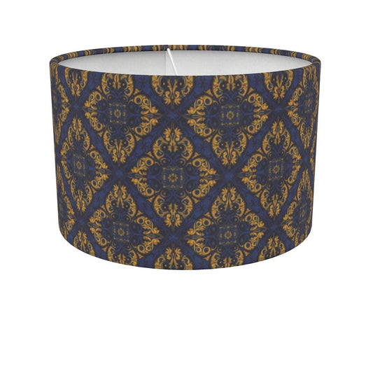 Yellow and Blue Print Shade