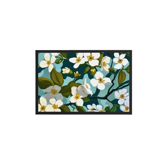 Dogwood Blossom Print Doormat