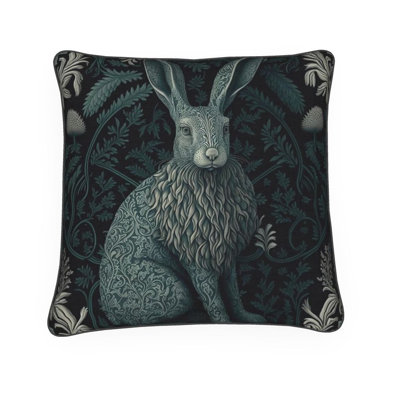 Arctic Hare Print Cushion