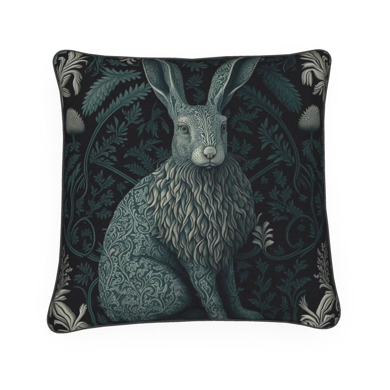 Arctic Hare Print Cushion