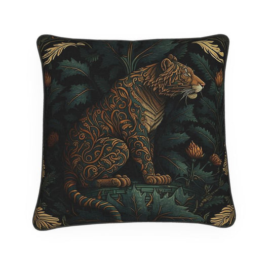 Floral Tiger Print Cushion