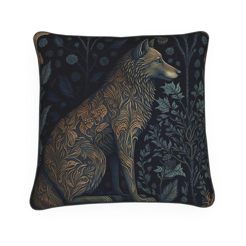 Wolf Print Cushion