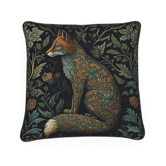 Floral Fox Print Cushion