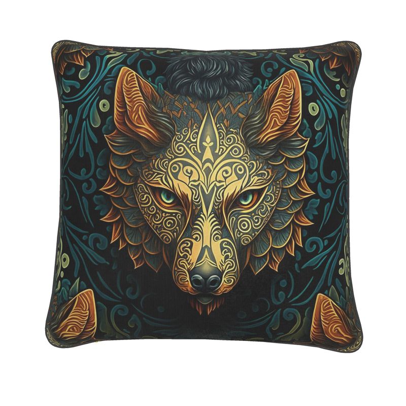 Wolf Print Cushion