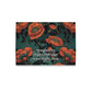 Botanical Poppy Print Cushion