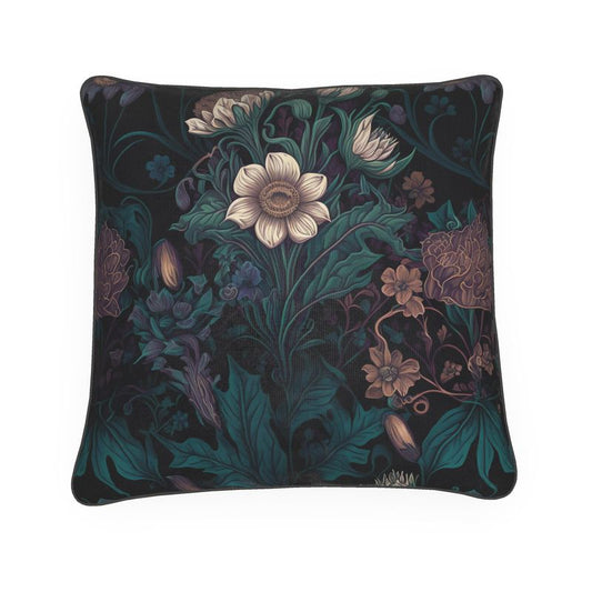 Botanical Poppy Print Cushion