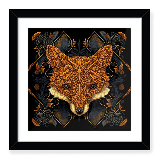 Fox Print Framed