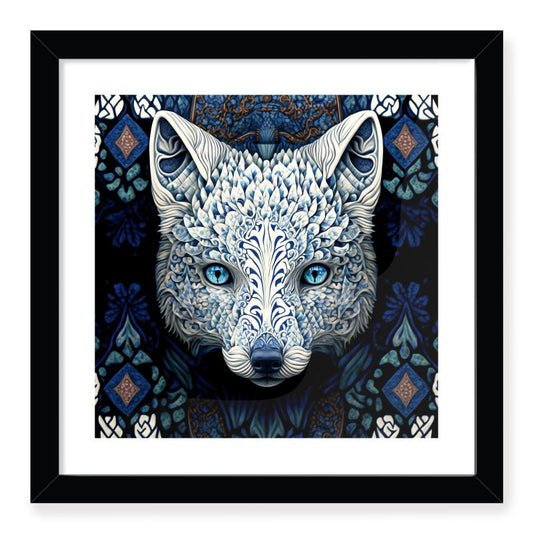 White Arctic Fox Print