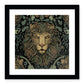 Roman Lion Print Framed