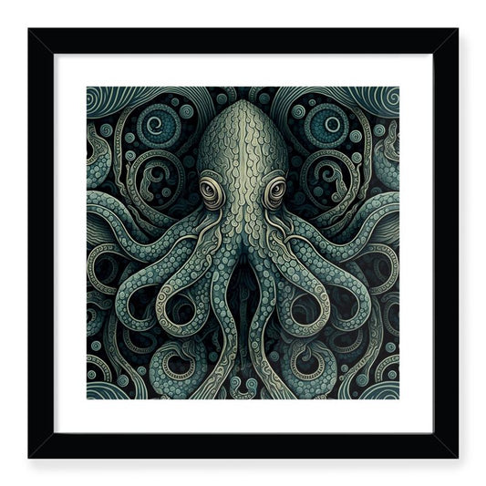 Octopus Print Framed