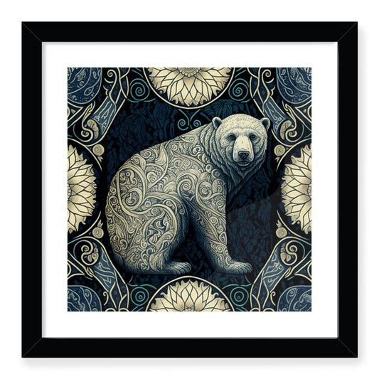 Polar Bear Print Framed
