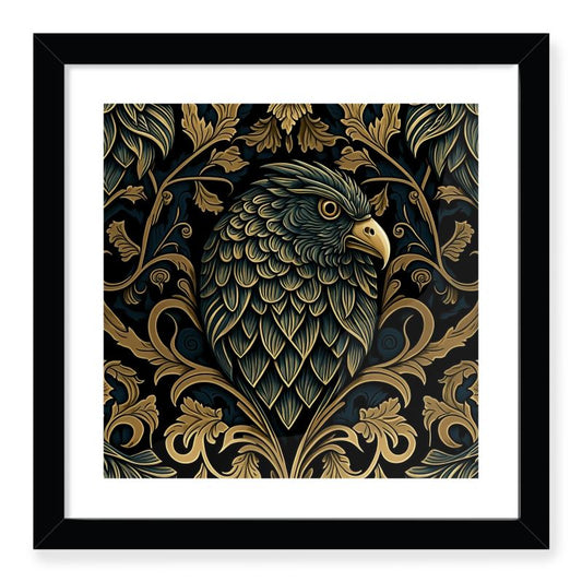 Eagle Head Print Framed