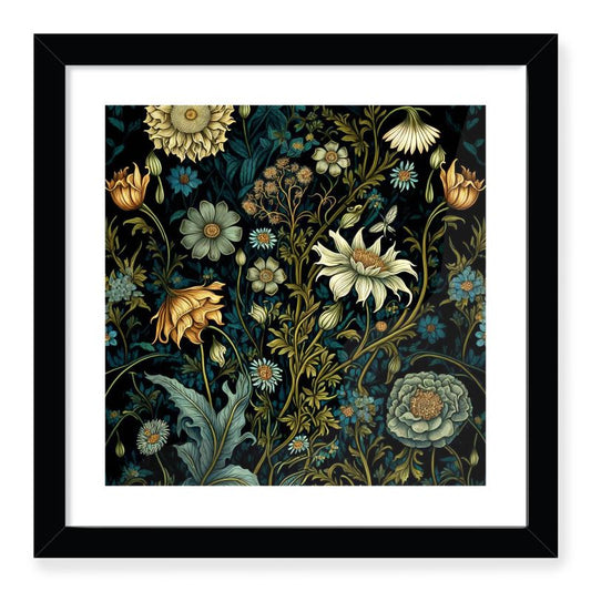 Botanical Wild Flowers Framed Print 2