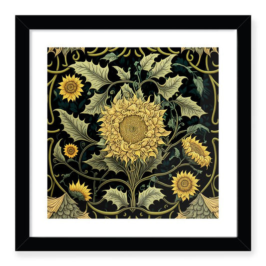 Botanical Sunflower Print