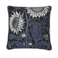 Botanical Indigo Sunflower Print Cushion