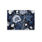 Botanical Blue Poppy Print Cushion