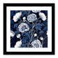 Botanical Blue Poppy Print Framed