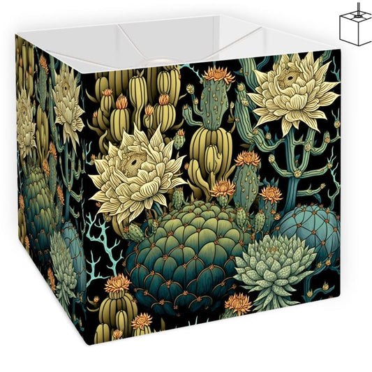 Botanical Cactus Print Lamp Shade
