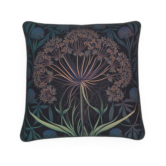 Allium Print Cushion, Botanical Cushion