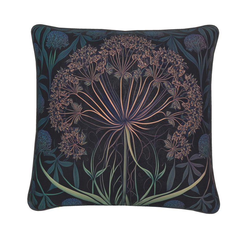 Allium Print Cushion, Botanical Cushion