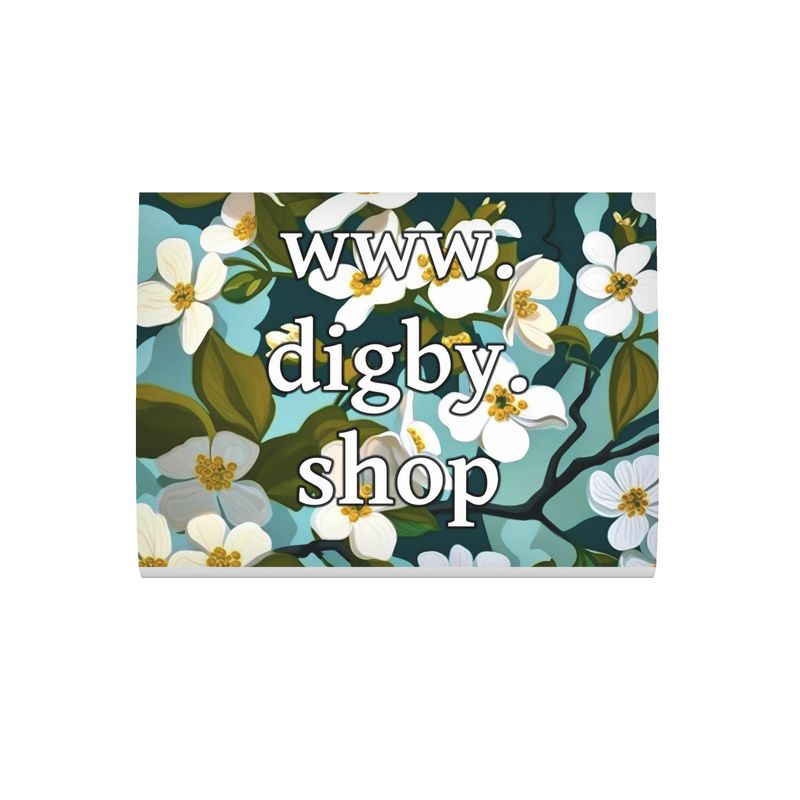 Botanical Blue Dogwood Flower Cushion