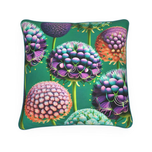 Botanical Colourful Allium Cushion