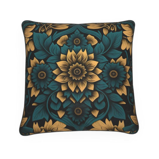Botanical Golden Sunflower Cushion