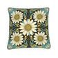 Botanical Baby Blue Daisy Print Cushion