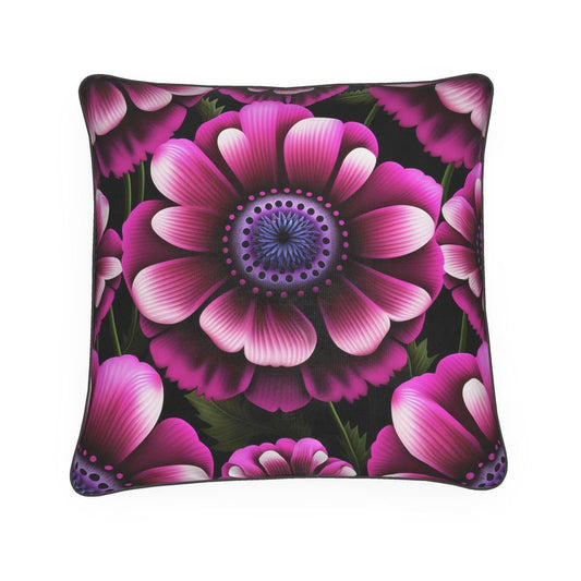 Botanical Pink Anemone Print Cushion
