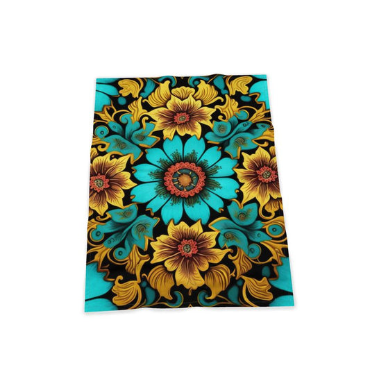 Sunflower Botanical Print Tea Towel