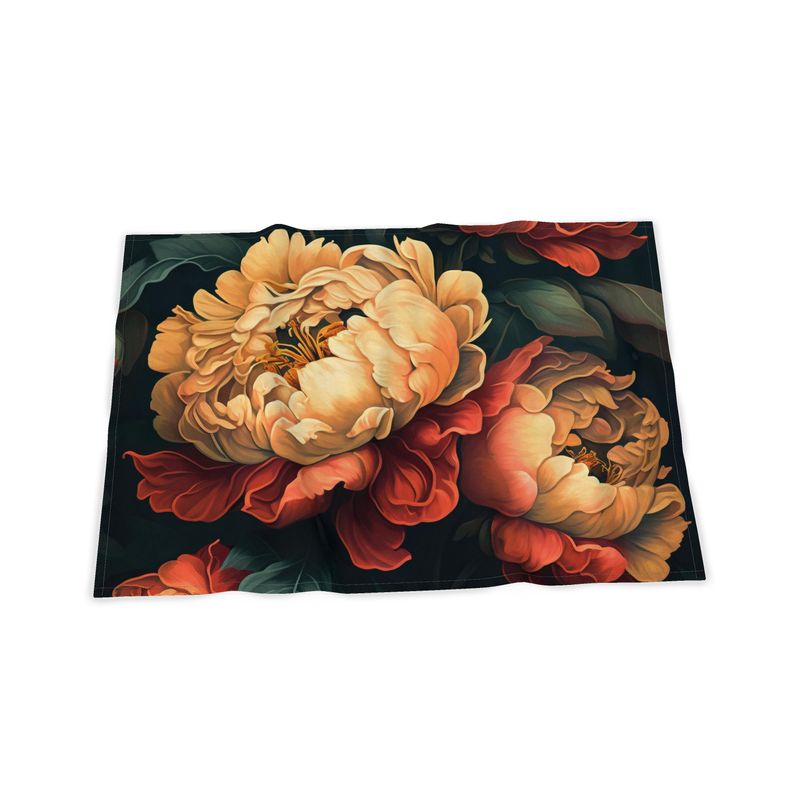 Peony Print Tea Towel