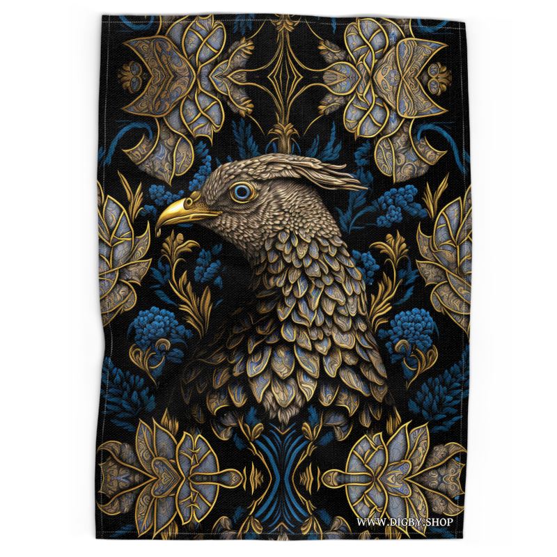 Grouse Print Tea Towel
